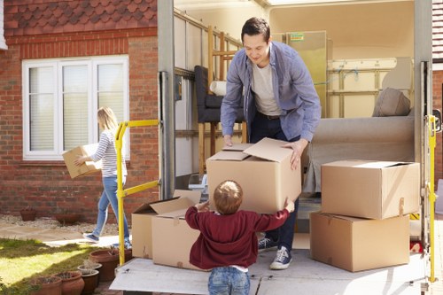 Moving day loading process for house removals in Northockendon